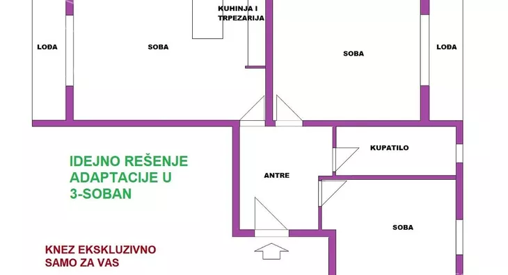 Dvosoban stan | 4zida