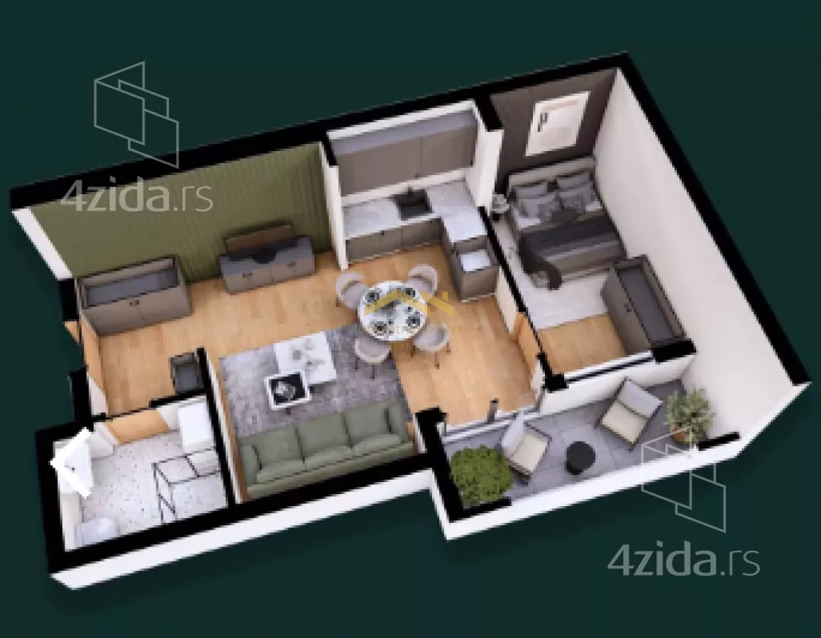 Dvosoban stan | 4zida