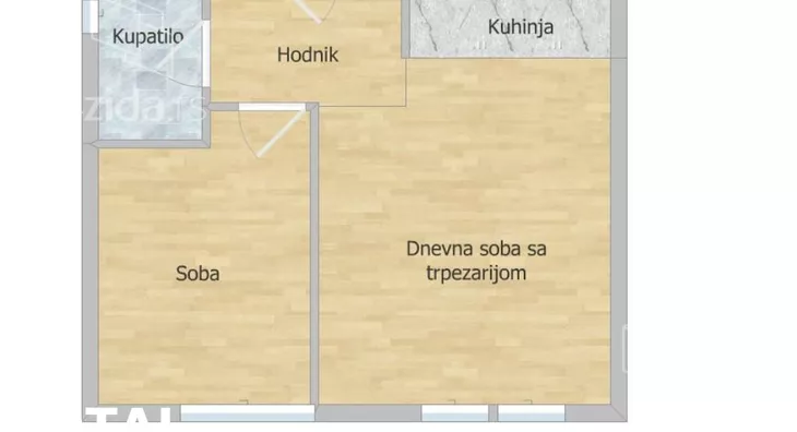 Jednoiposoban stan | 4zida