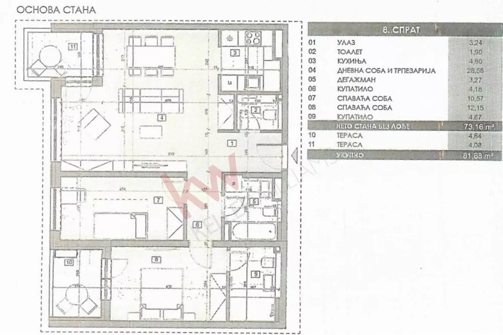 Trosoban stan | 4zida