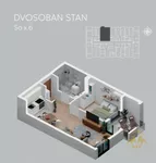 Dvosoban stan | 4zida