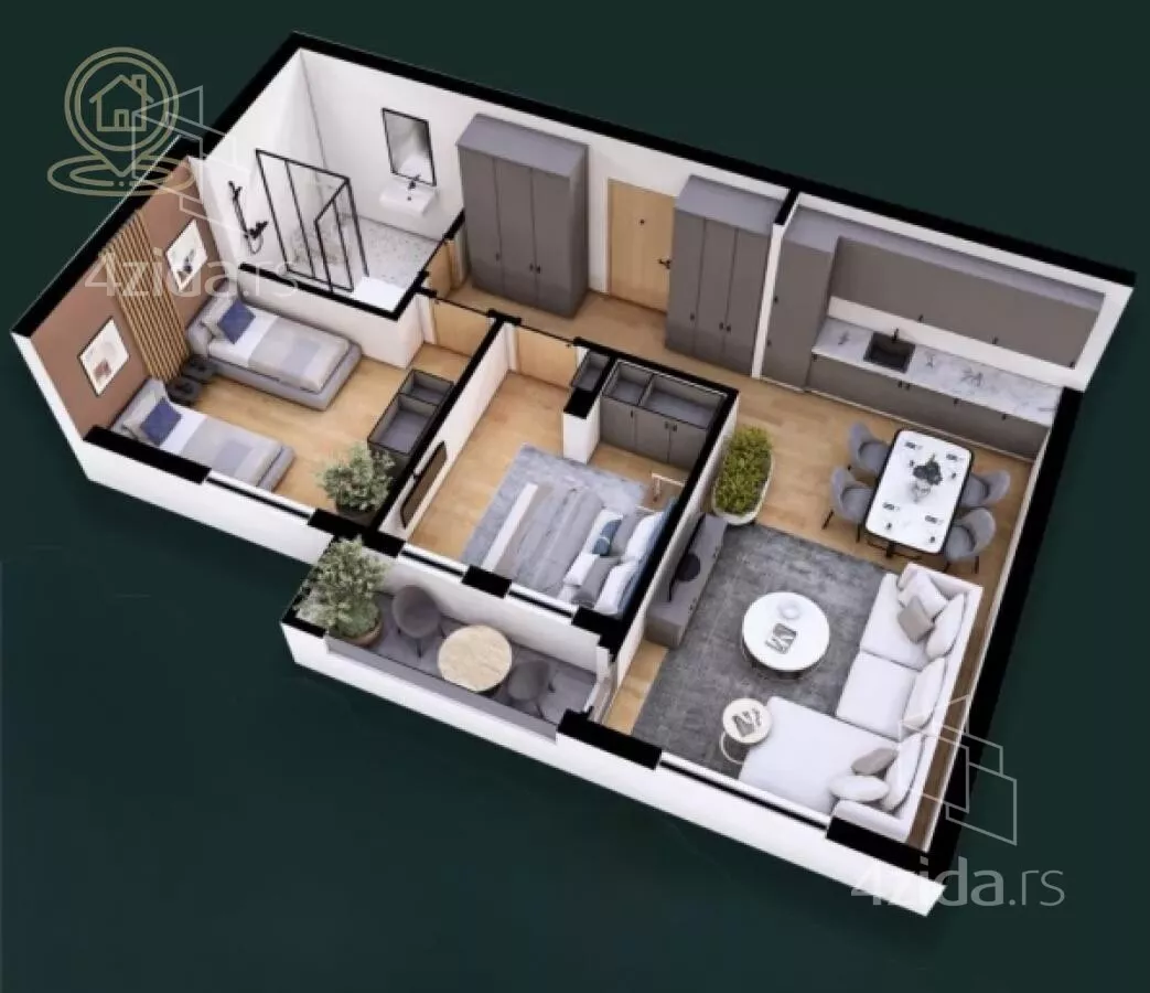 Trosoban stan | 4zida