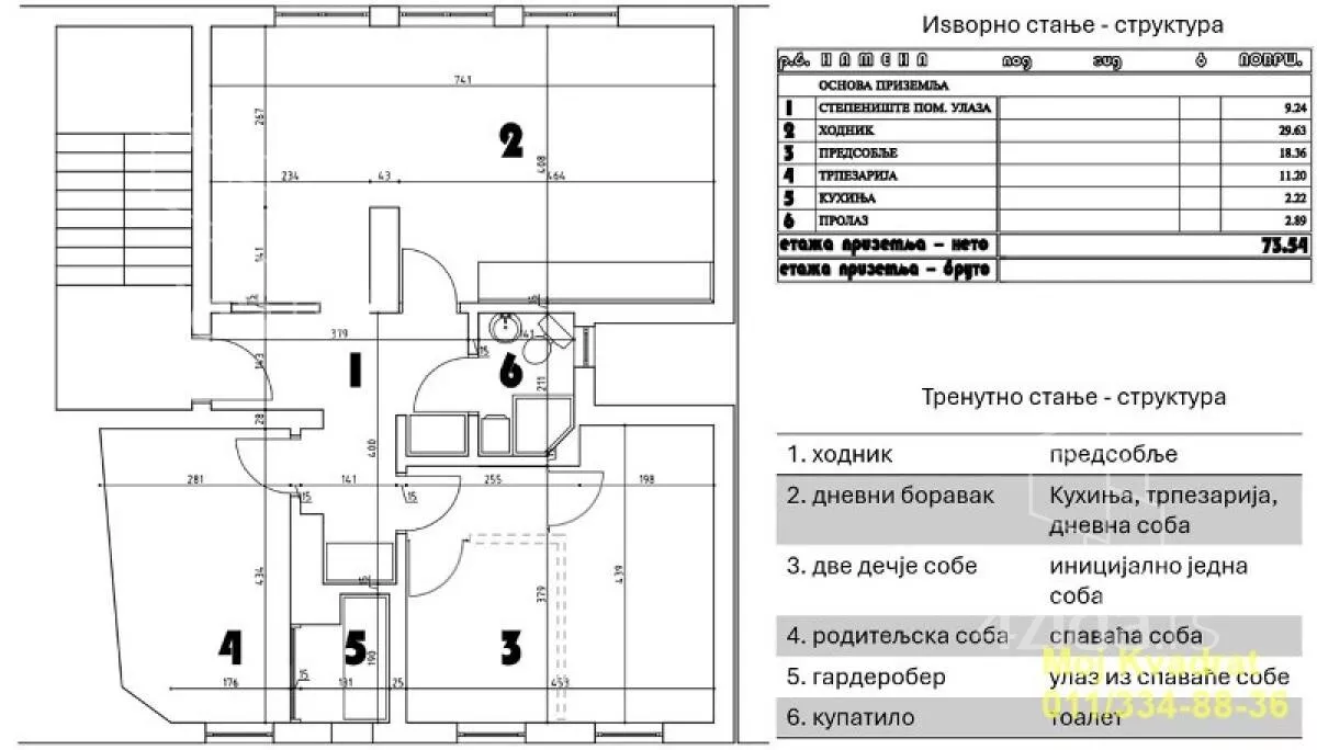 Troiposoban stan | 4zida