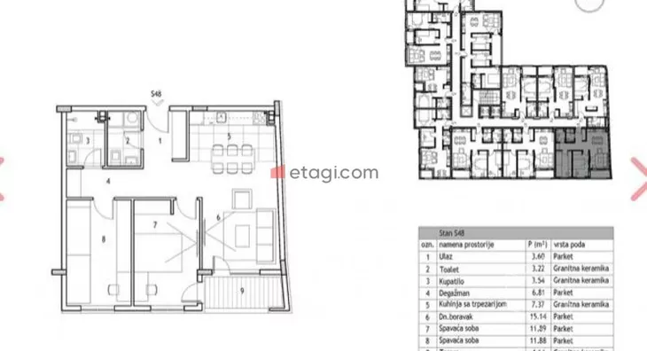 Trosoban stan | 4zida