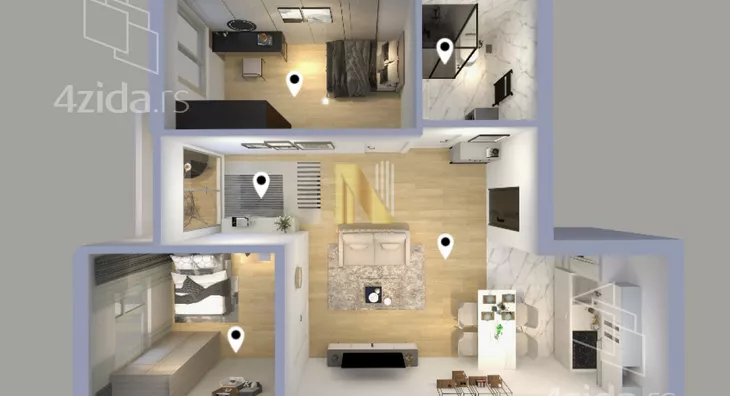 Dvoiposoban stan | 4zida