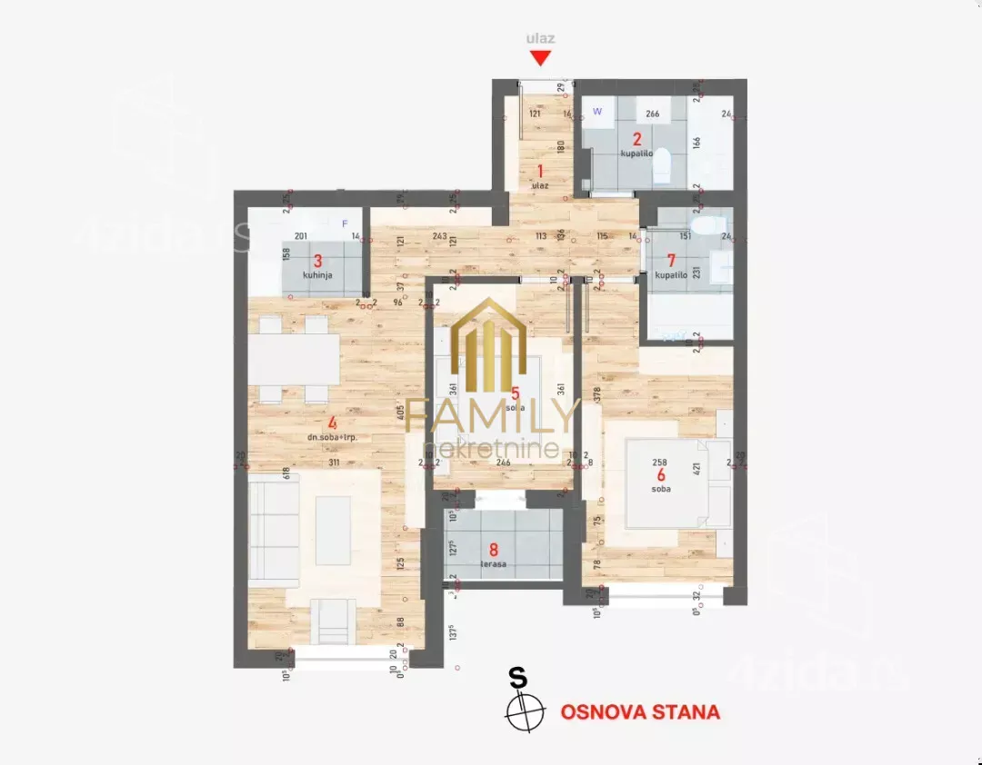 Trosoban stan | 4zida