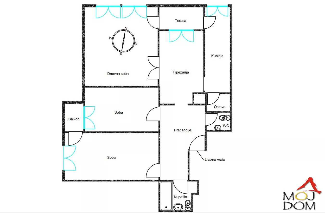 Trosoban stan | 4zida