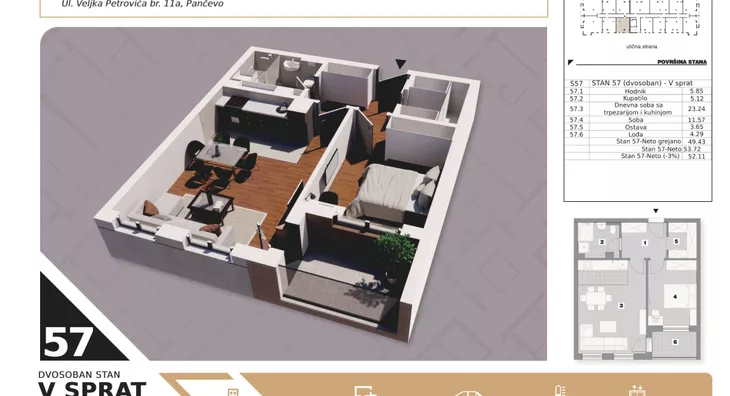 Dvosoban stan | 4zida