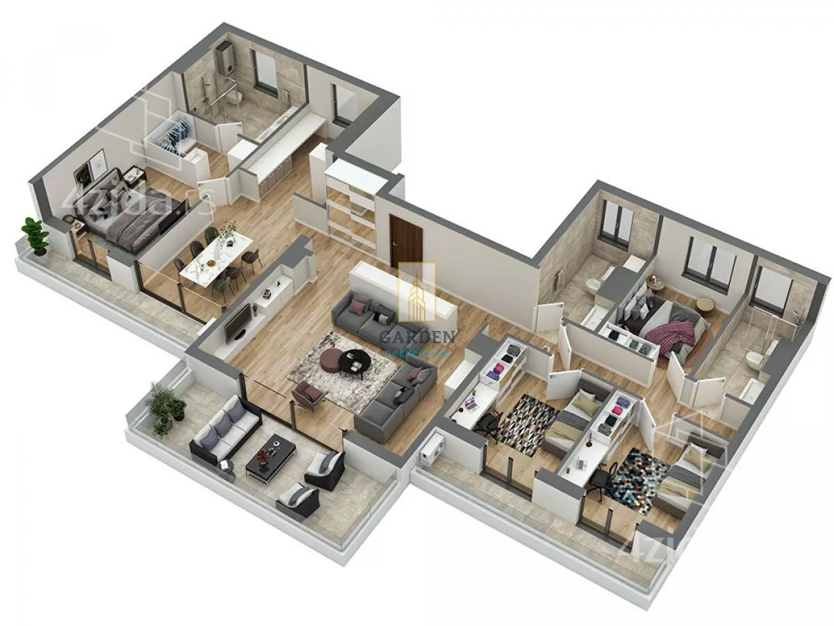 Petosoban stan | 4zida