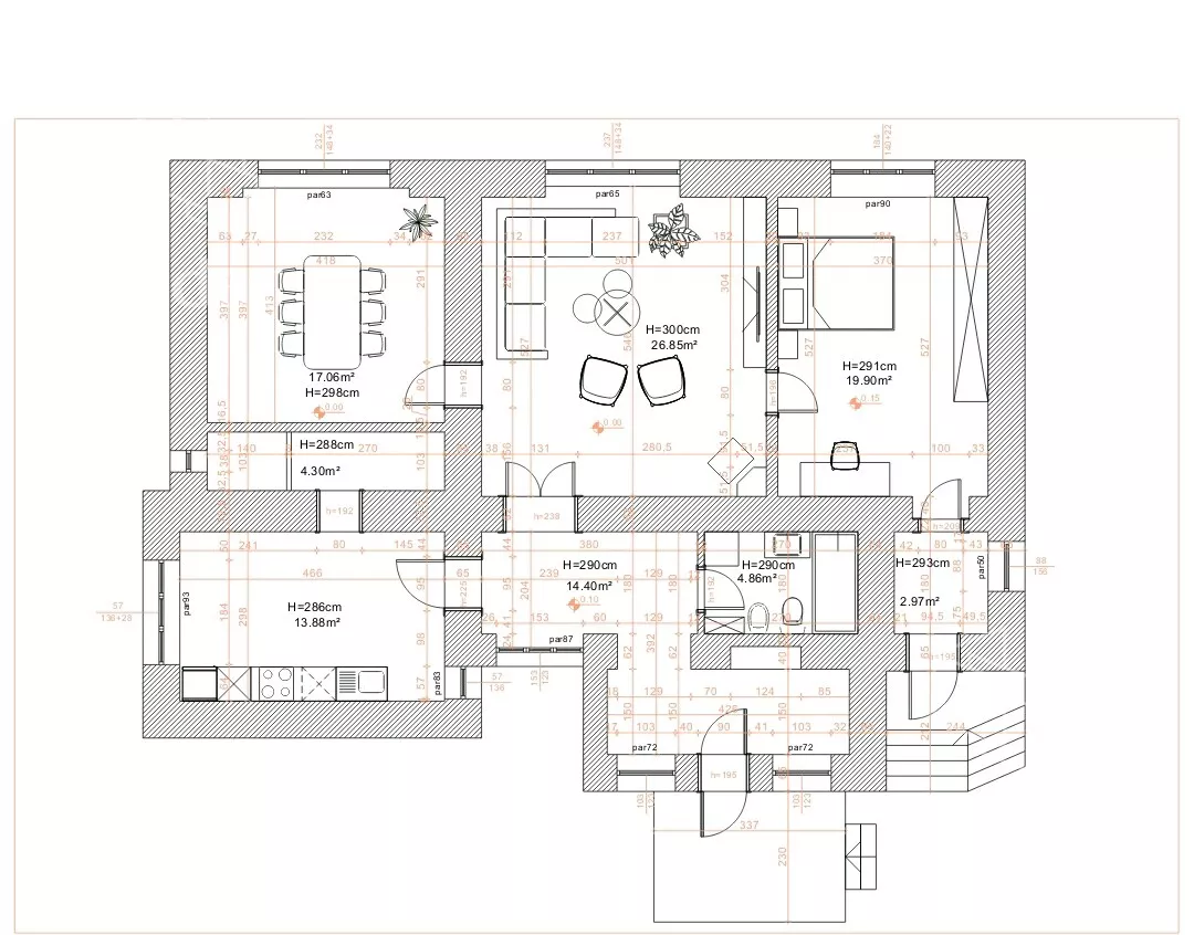 Trosoban stan | 4zida