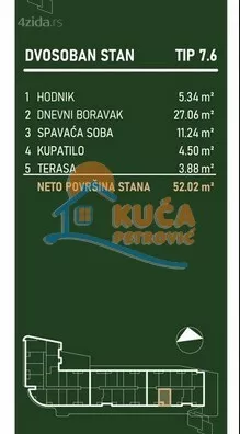 Dvosoban stan | 4zida