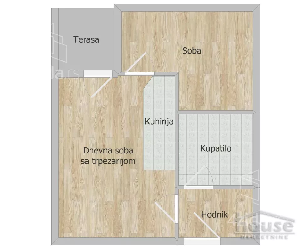 Jednoiposoban stan | 4zida