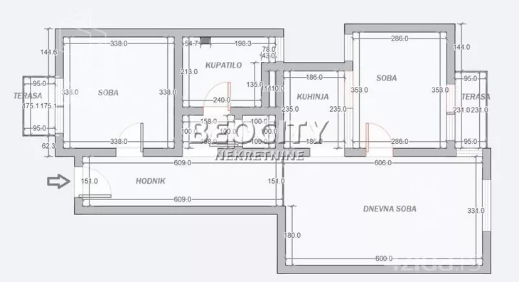 Trosoban stan | 4zida