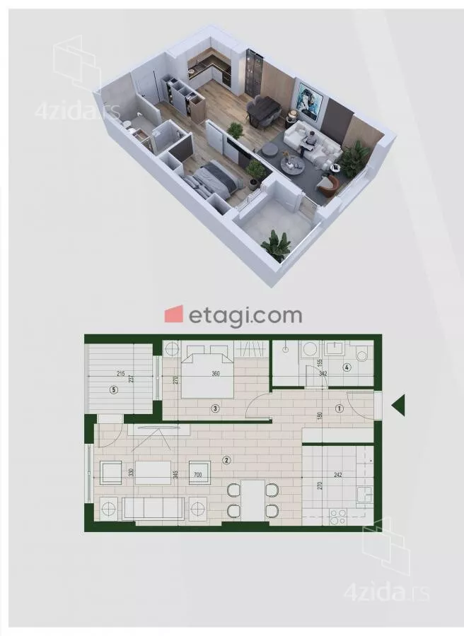 Dvosoban stan | 4zida