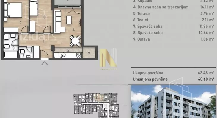 Trosoban stan | 4zida