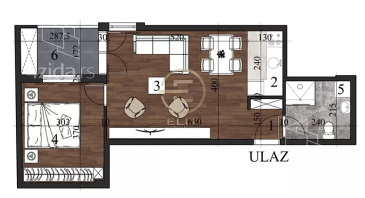 Dvosoban stan | 4zida