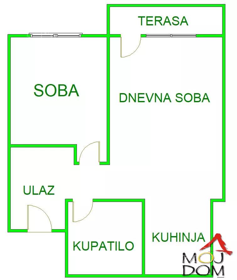 Jednoiposoban stan | 4zida