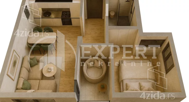 Jednoiposoban stan | 4zida