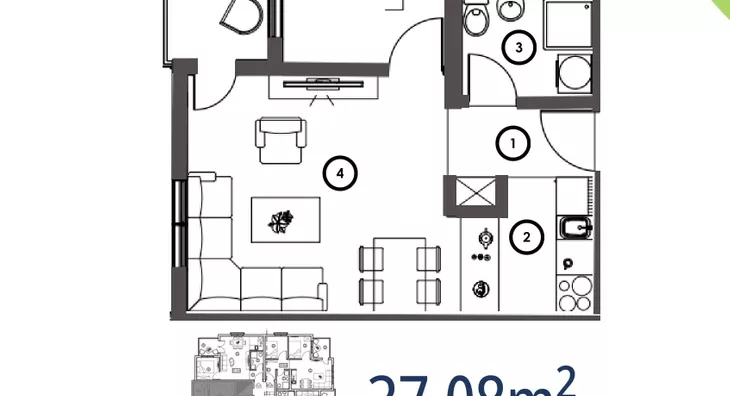 Dvosoban stan | 4zida