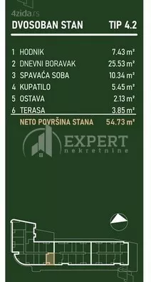 Dvosoban stan | 4zida