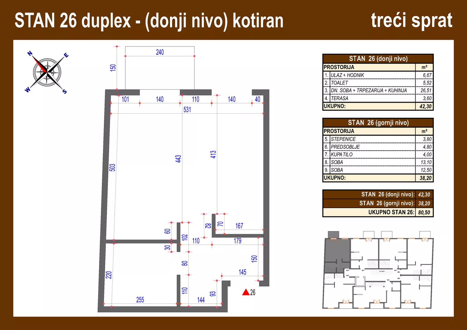 Trosoban stan | 4zida