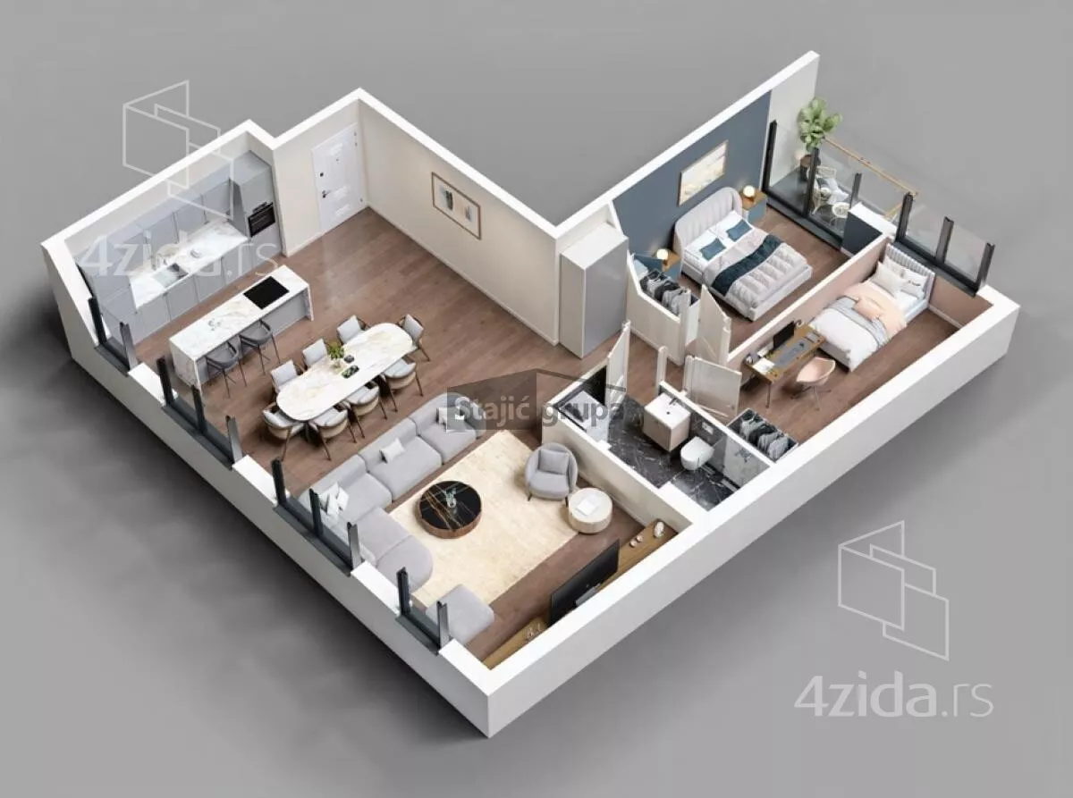 Trosoban stan | 4zida