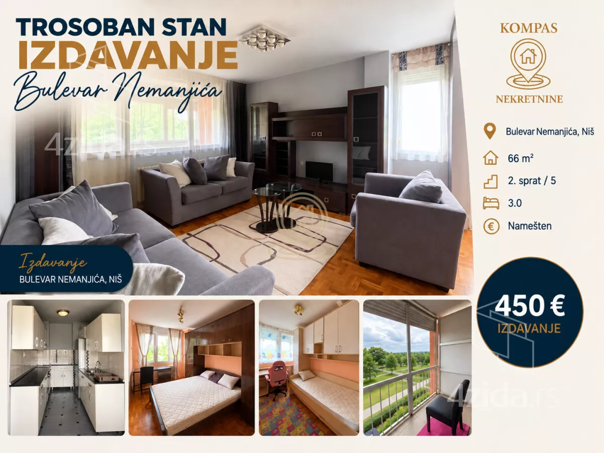 Trosoban stan | 4zida