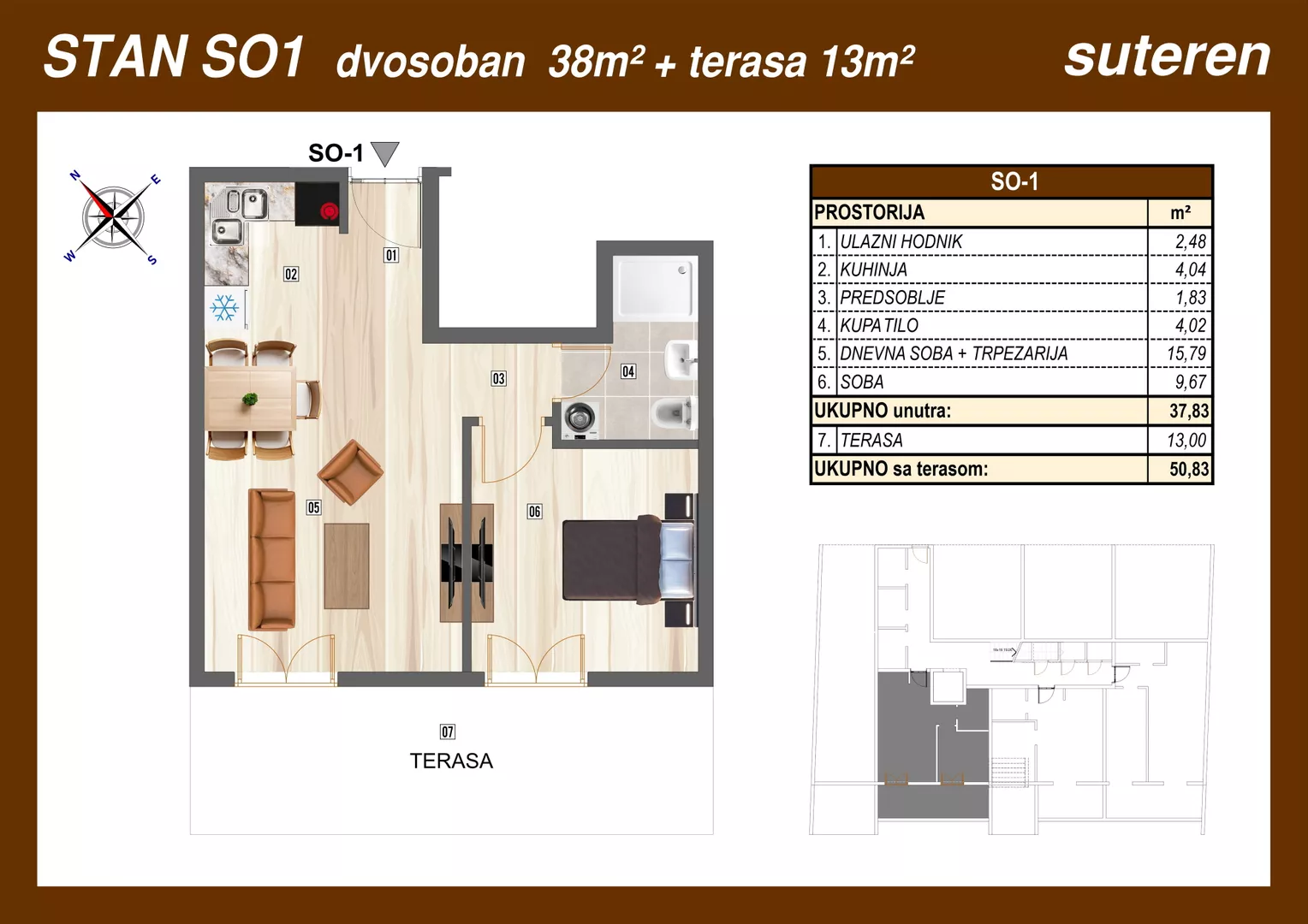 Dvosoban stan | 4zida