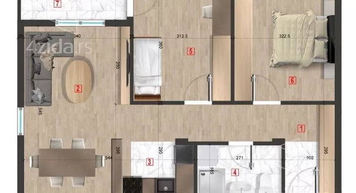 Dvoiposoban stan | 4zida