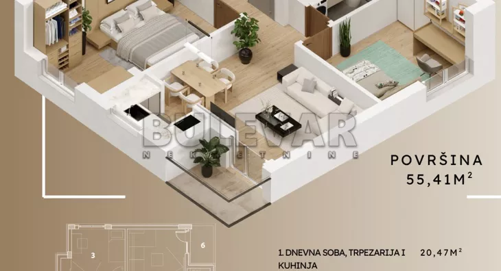 Dvoiposoban stan | 4zida