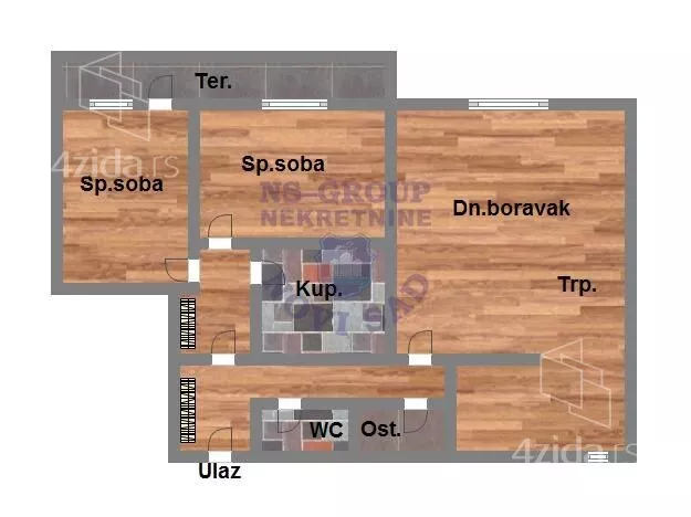 Trosoban stan | 4zida