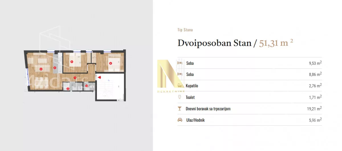 Dvoiposoban stan | 4zida