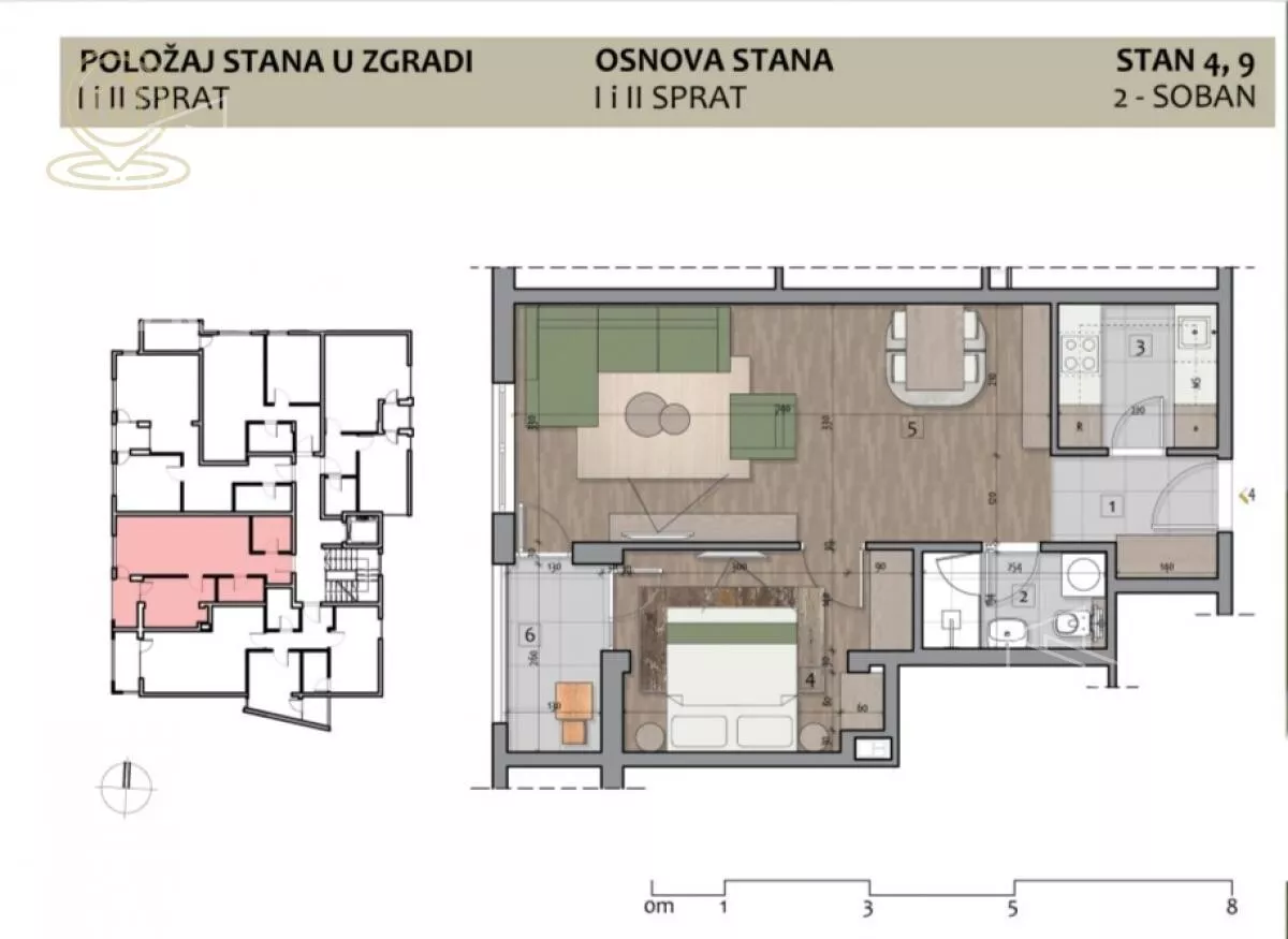 Dvosoban stan | 4zida