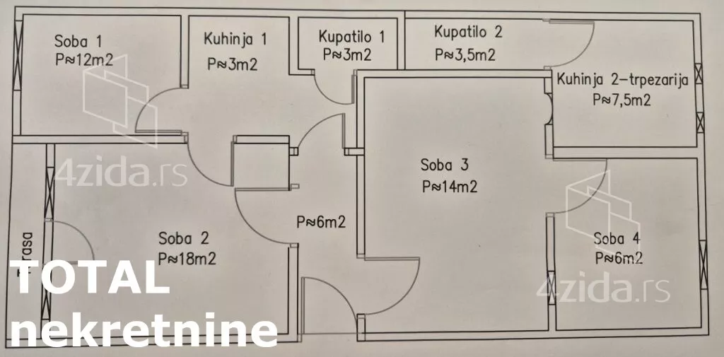Dvoiposoban stan | 4zida