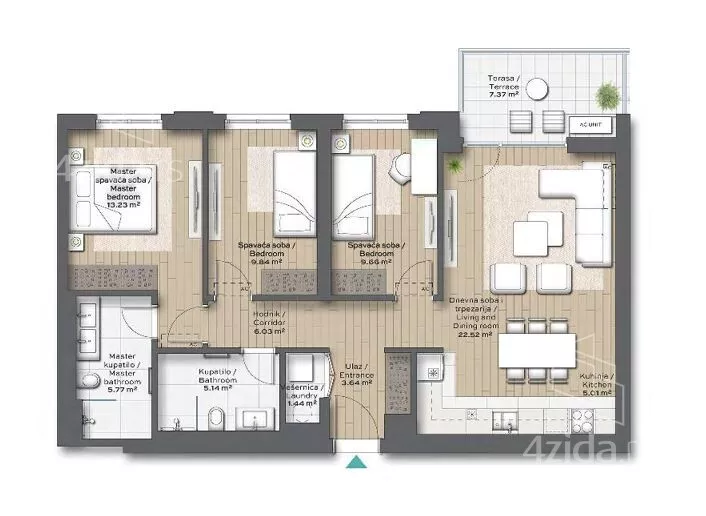 Četvorosoban stan | 4zida