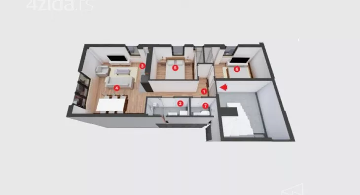 Dvoiposoban stan | 4zida