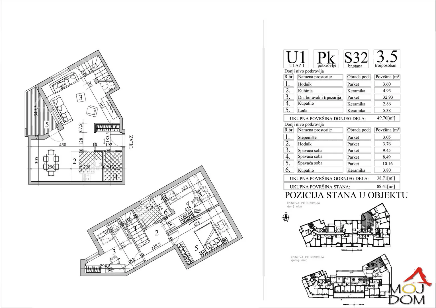 Troiposoban stan | 4zida