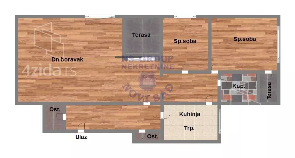 Trosoban stan | 4zida