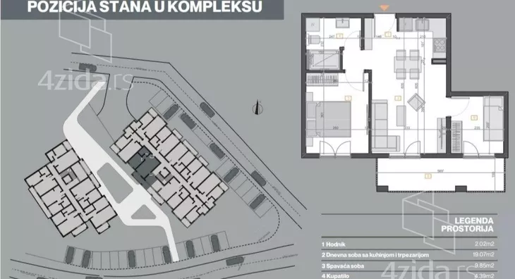 Jednosoban stan | 4zida