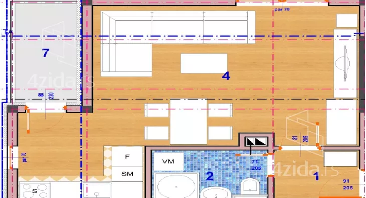 Jednosoban stan | 4zida