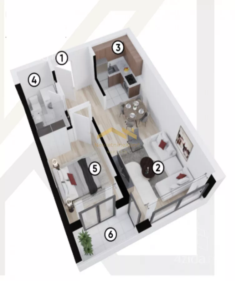 Dvosoban stan | 4zida