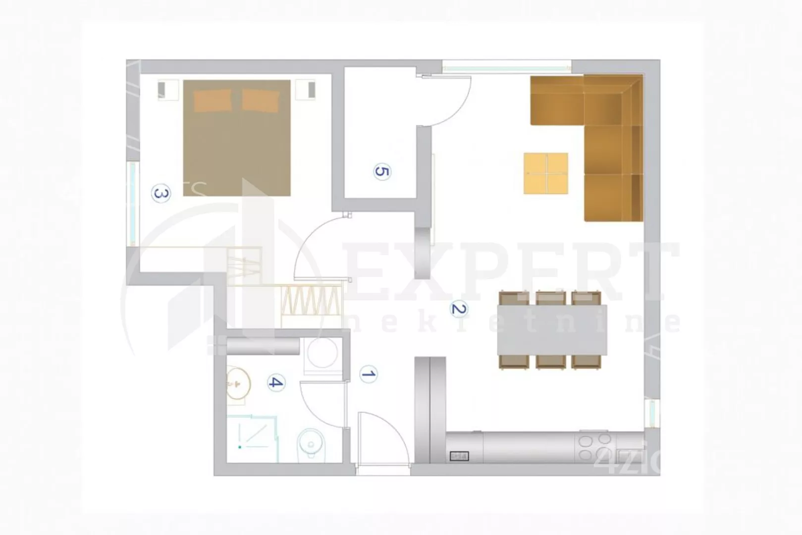 Jednoiposoban stan | 4zida