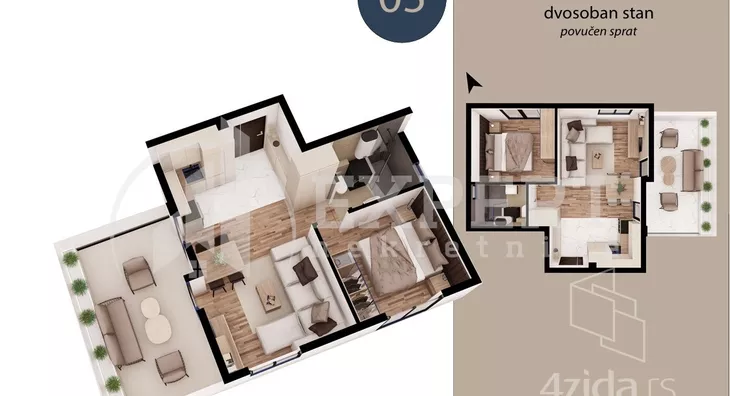 Dvosoban stan | 4zida