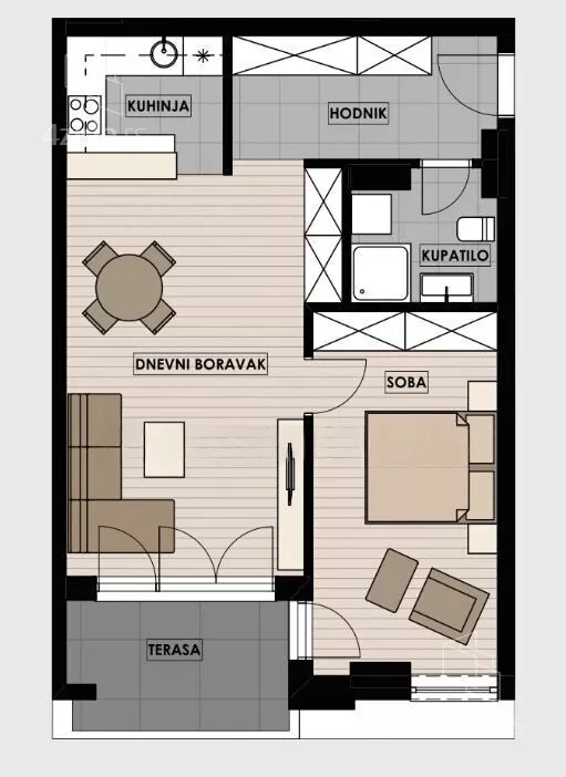 Dvosoban stan | 4zida