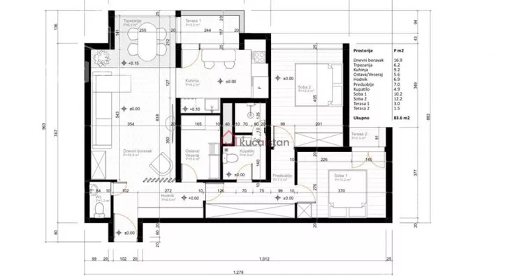 Trosoban stan | 4zida