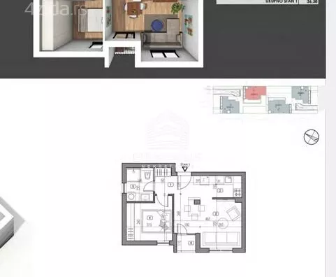 Dvosoban stan | 4zida