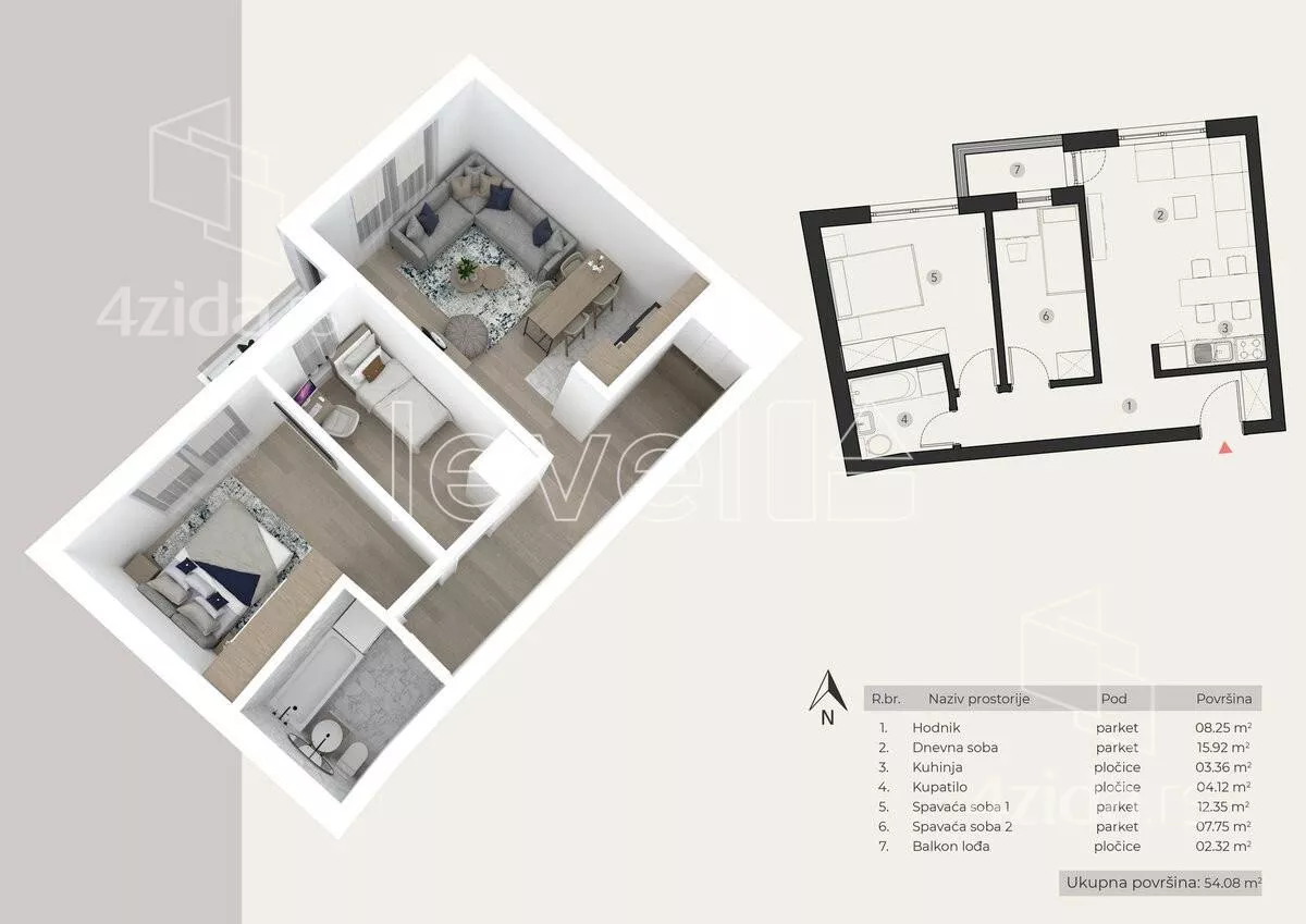 Dvoiposoban stan | 4zida