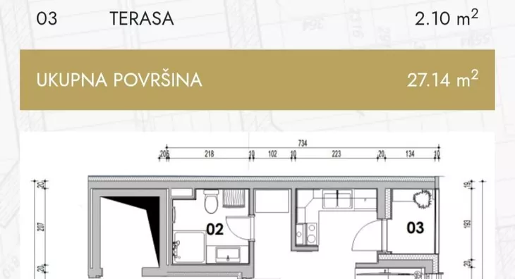 Jednosoban stan | 4zida