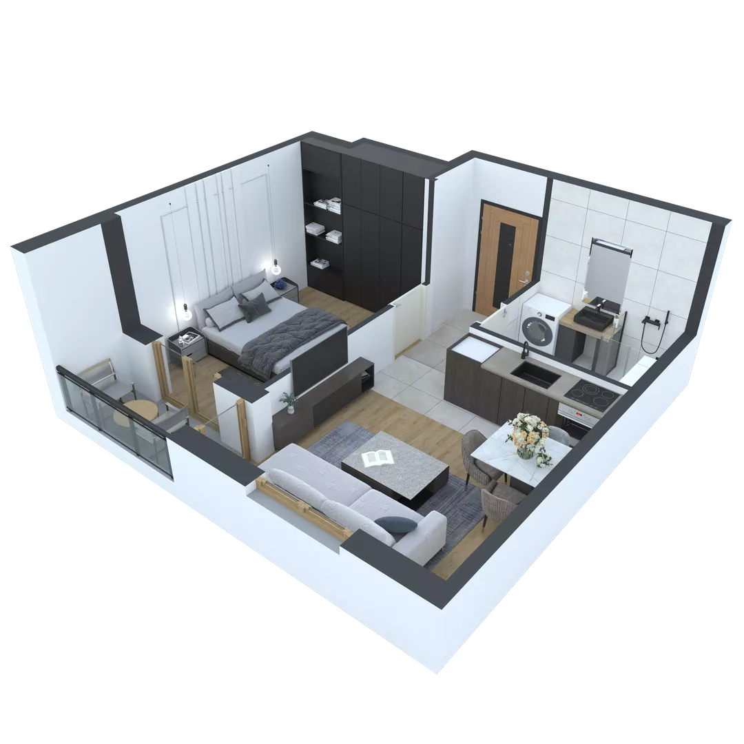 Jednoiposoban stan | 4zida