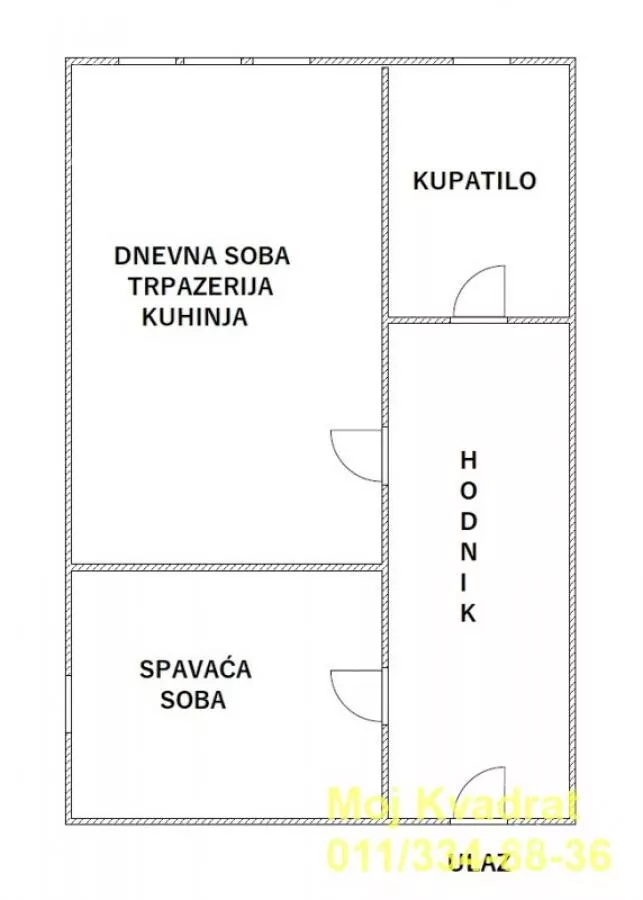 Jednoiposoban stan | 4zida